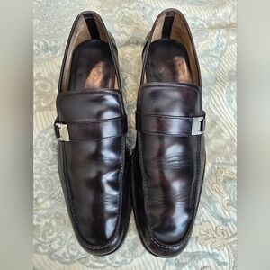 Salvatore Ferragamo Dark Brown Leather Loafers